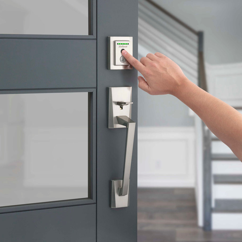 Cerradura inteligente Halo Fingerprint ™ con Wi+Fi níquel satinado