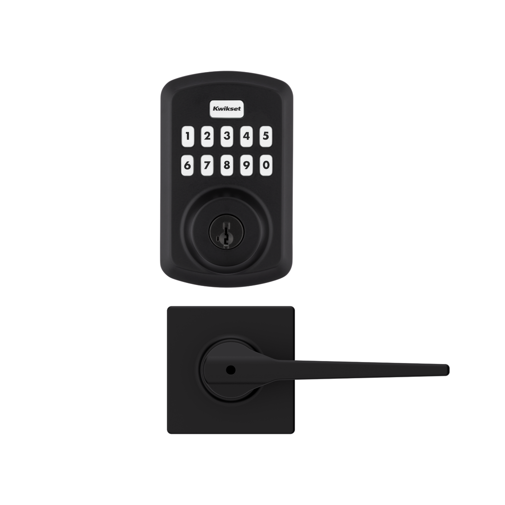 Combo Cerrojo Electrónico Powerbolt ® 250 + Lever Hollis negro mate