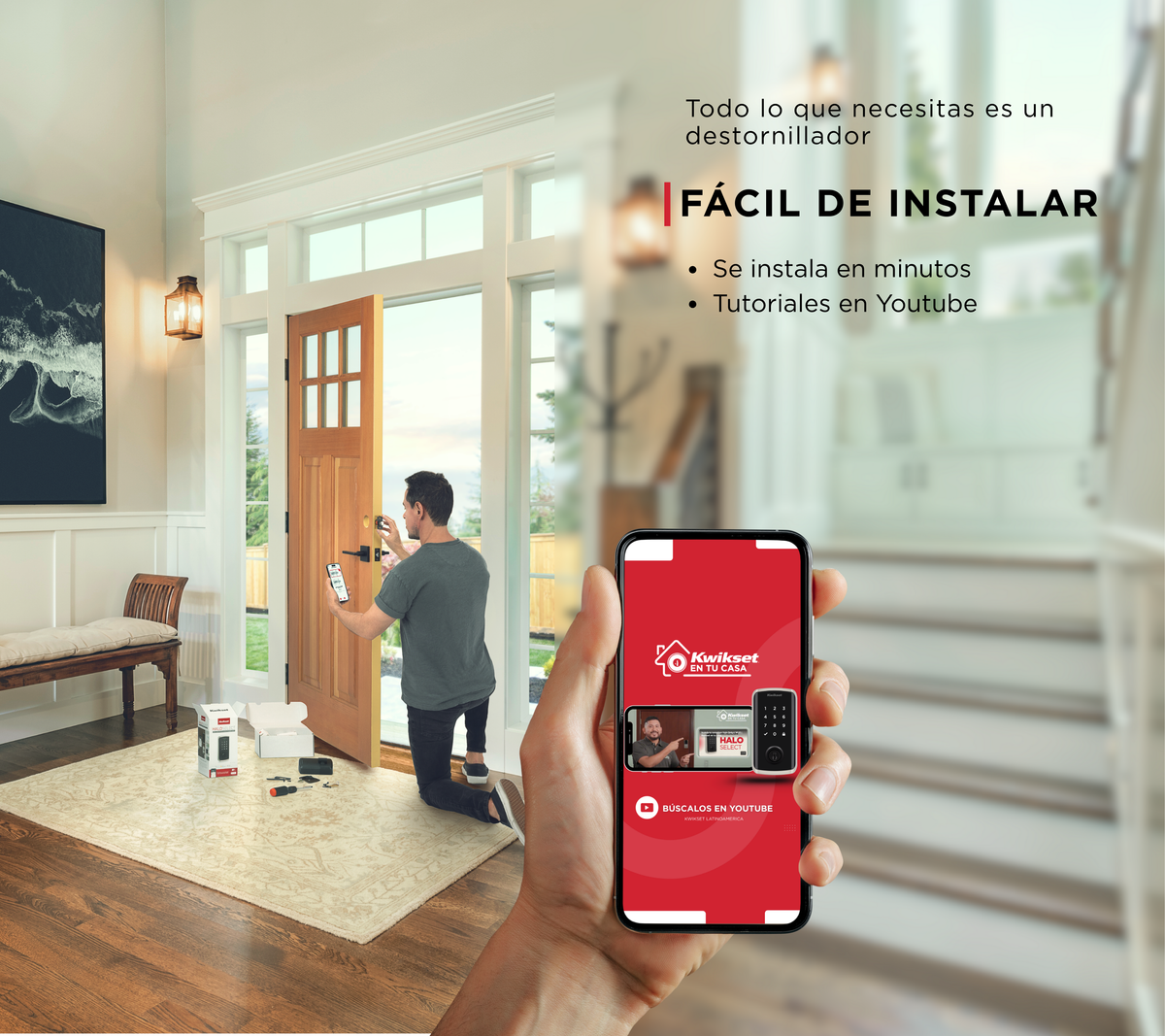 Cerradura inteligente Halo Select ™ con Wi-Fi negro mate