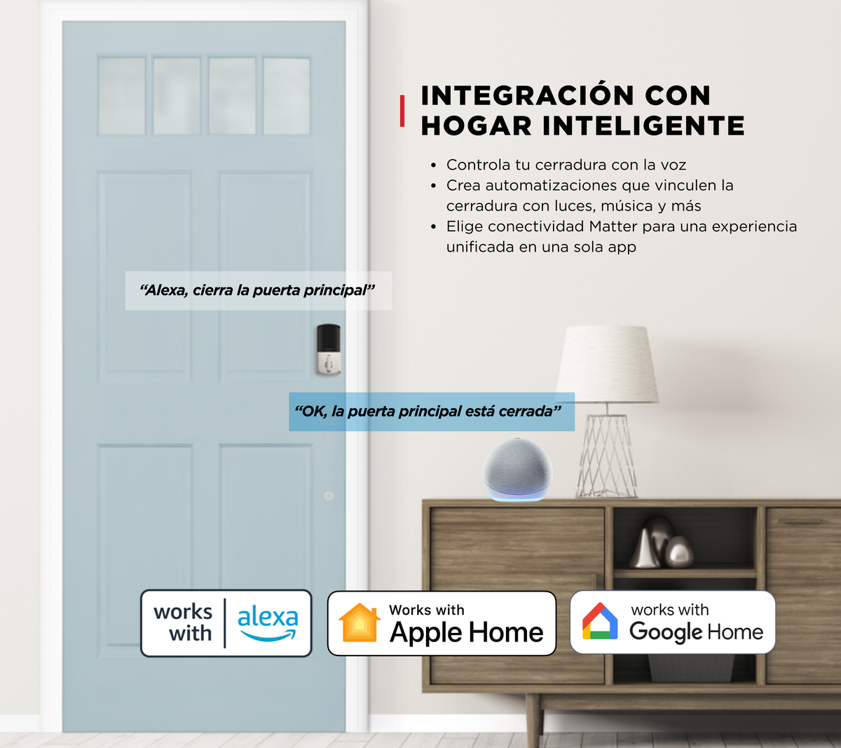 Cerradura inteligente Halo Select ™ con Wi-Fi negro mate