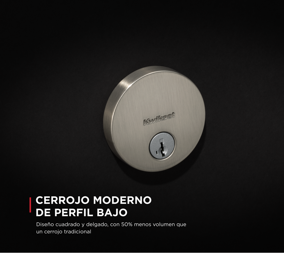 Deadbolt Sencillo Uptown con SmartKey™ níquel satinado