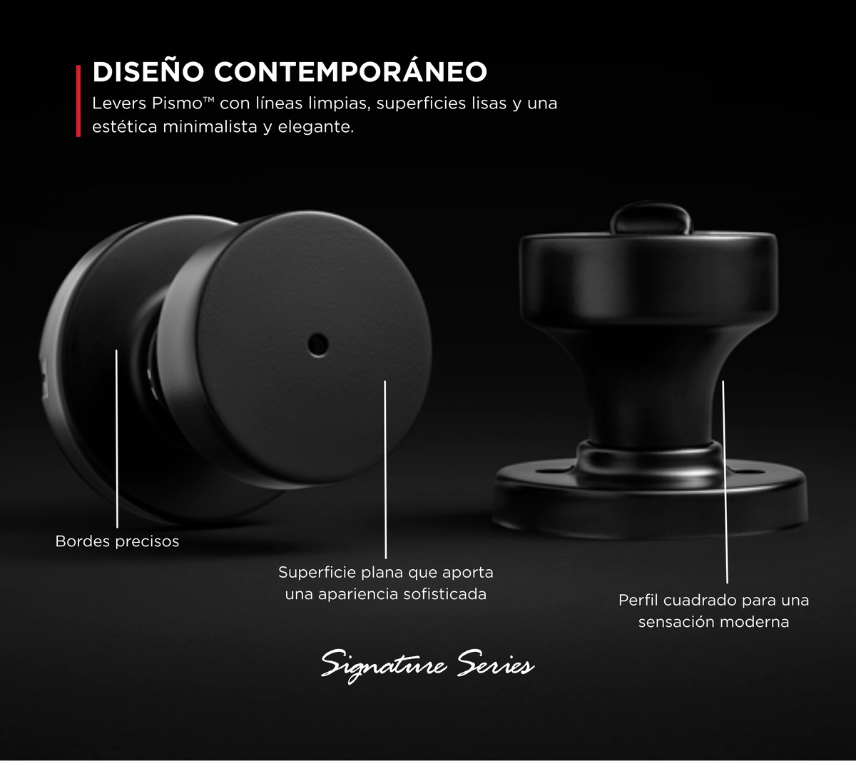 Pomo privacidad con Pismo negro mate