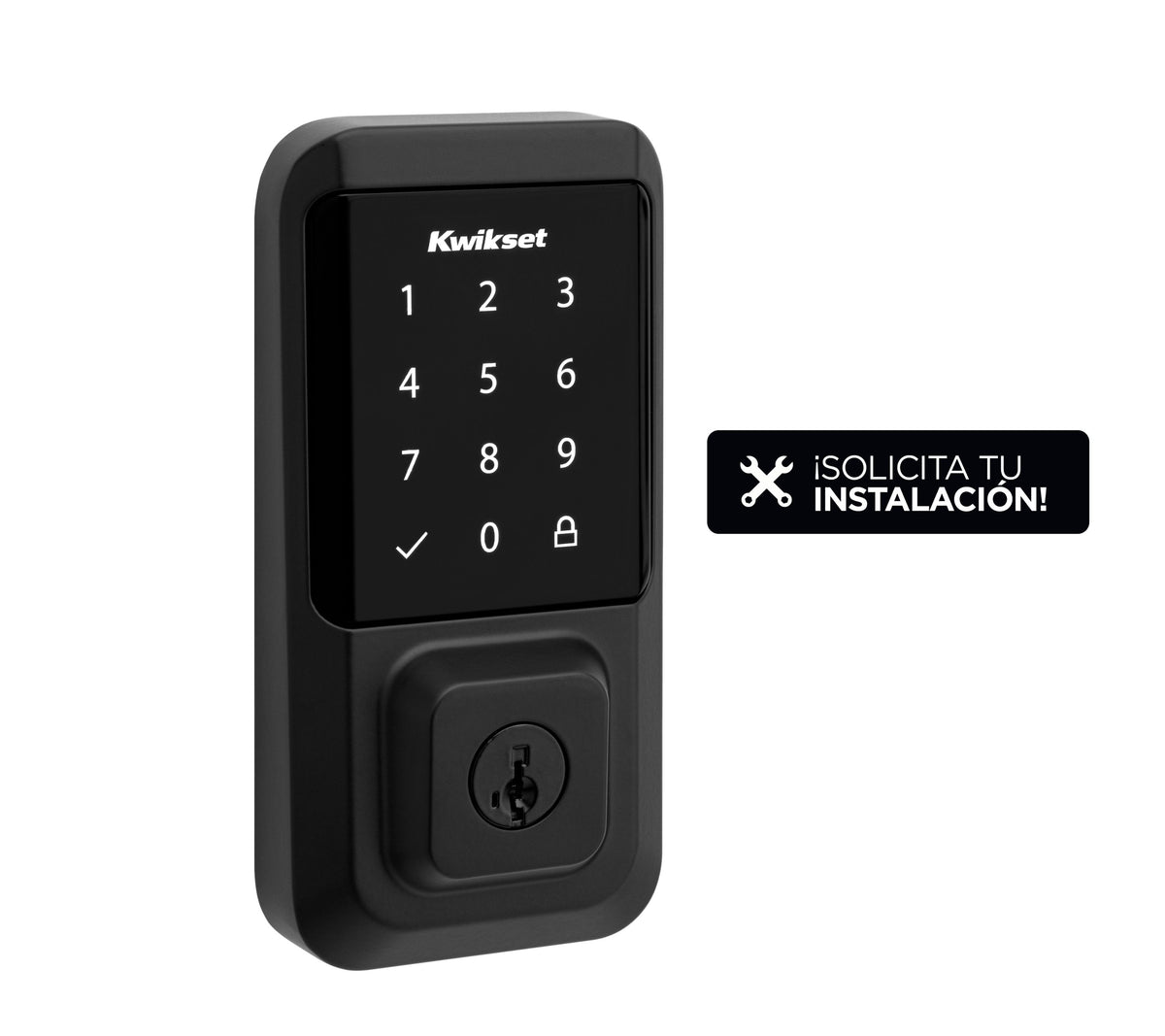 Cerradura inteligente Halo Touchscreen ™ con Wi-Fi negro mate