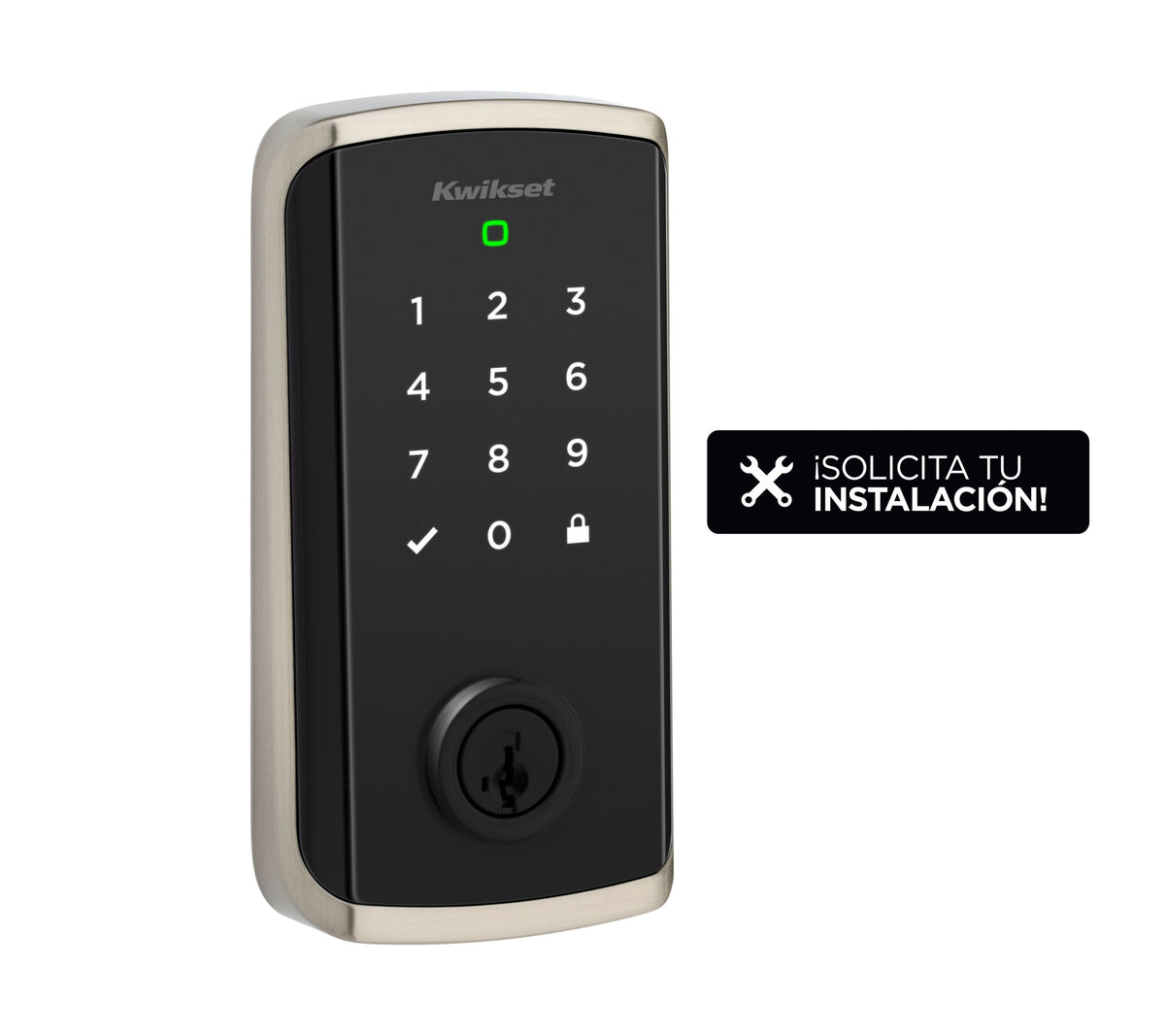 Cerradura inteligente Halo Select ™ con Wi-Fi níquel satinado