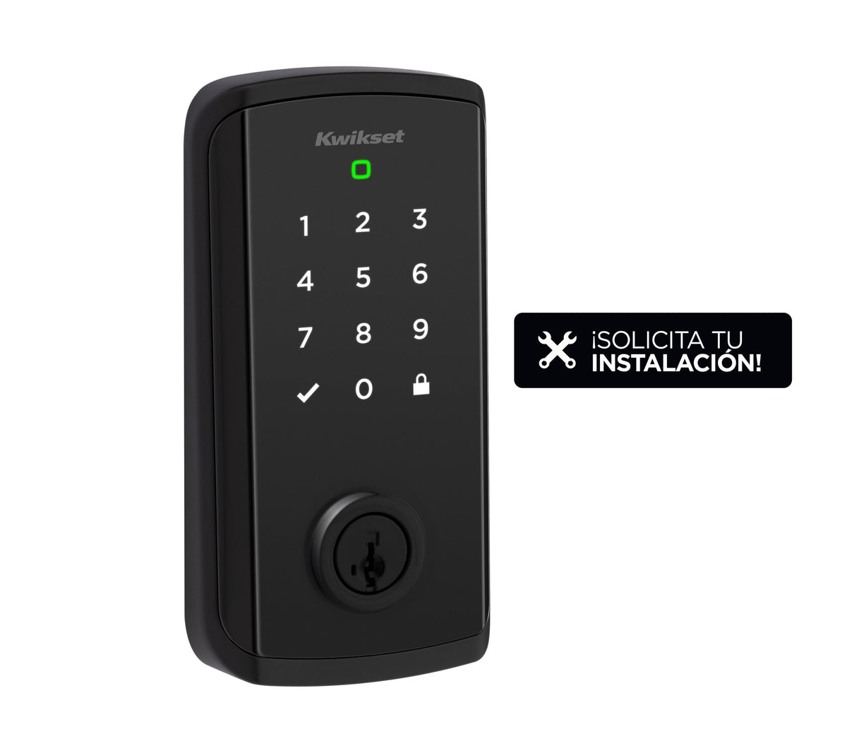 Cerradura inteligente Halo Select ™ con Wi-Fi negro mate
