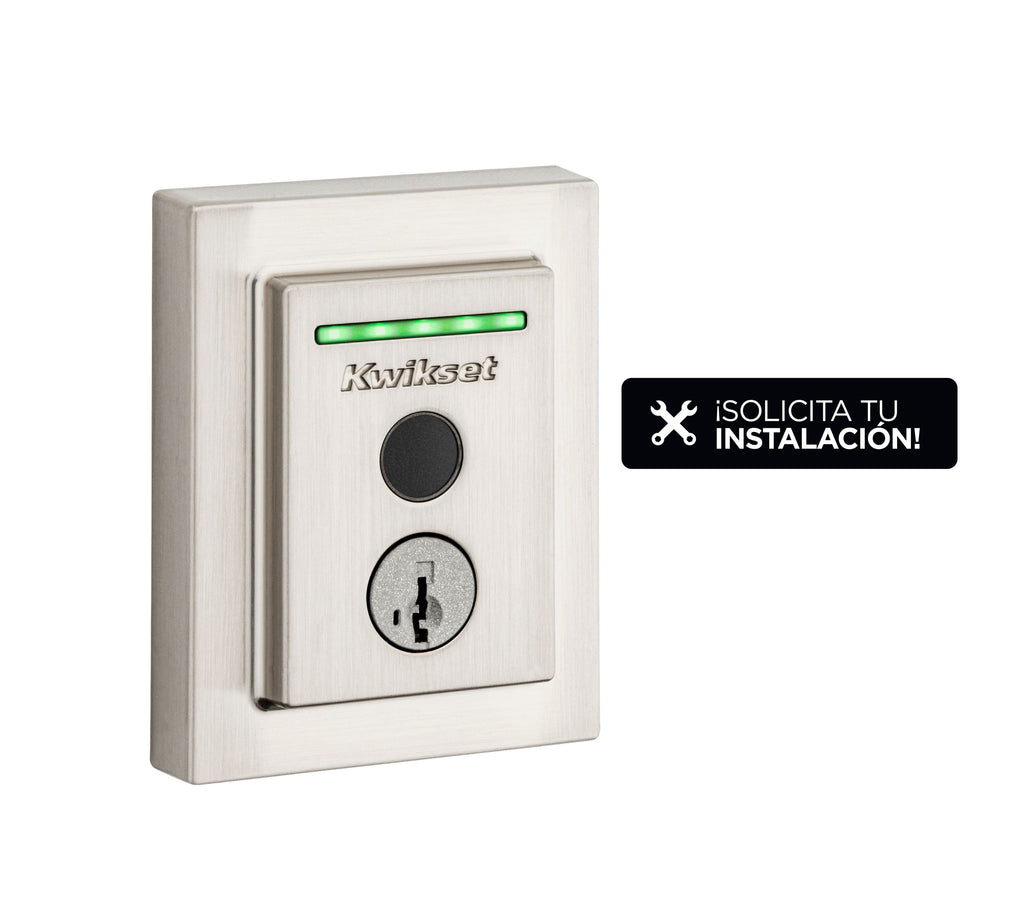Cerradura inteligente Halo Fingerprint ™ con Wi+Fi níquel satinado