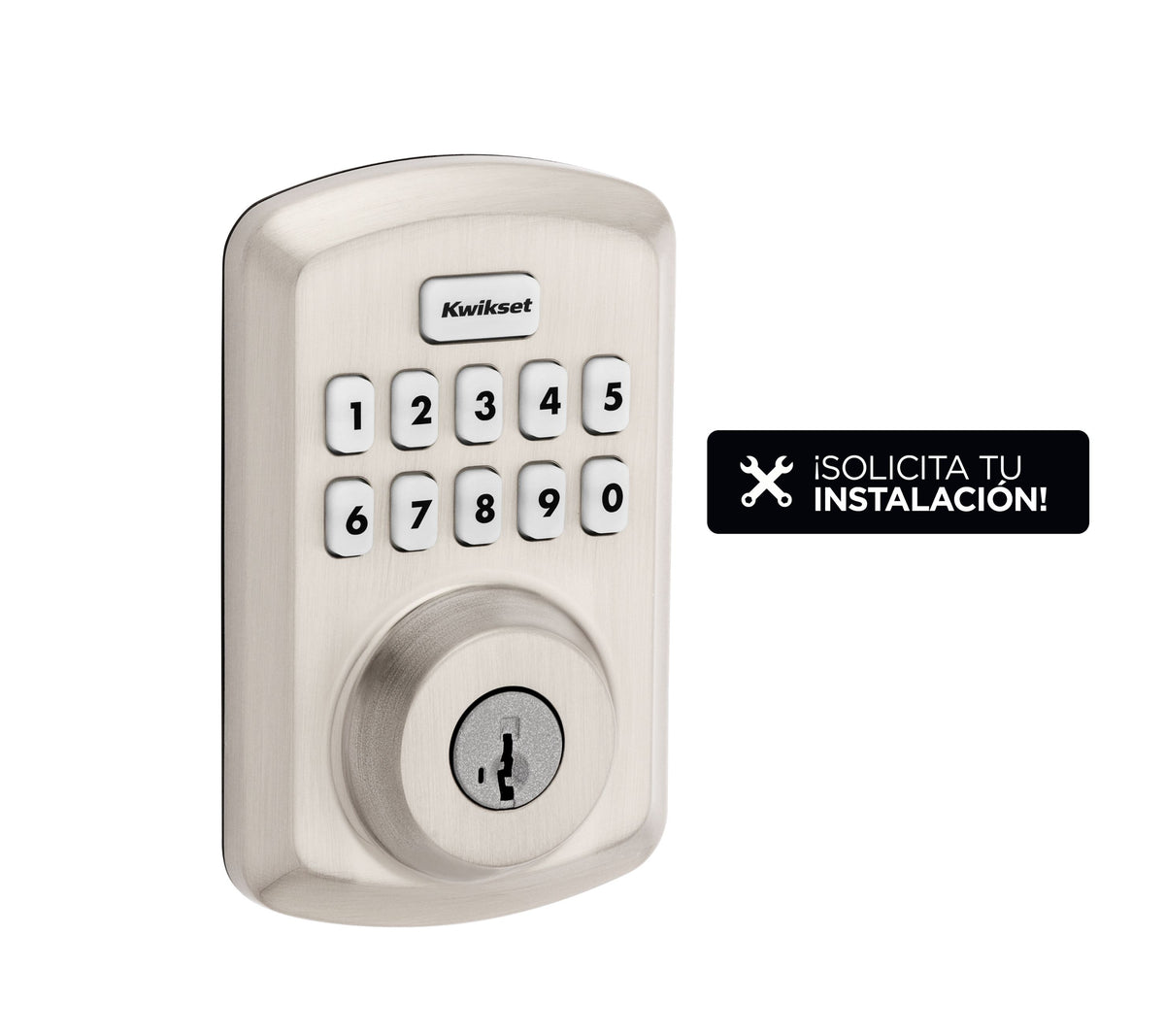 Cerradura electrónica Powerbolt ® 250 níquel satinado
