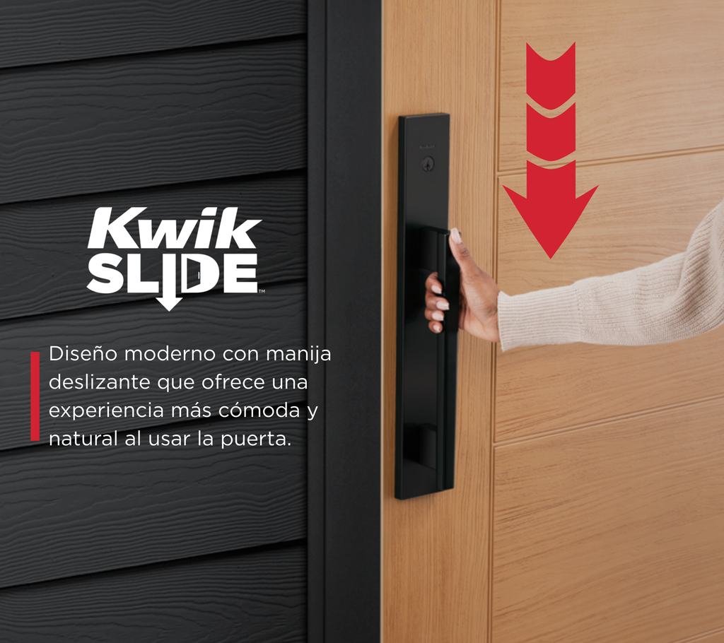 Handleset KwikSlide™ Caerus Negro Mate