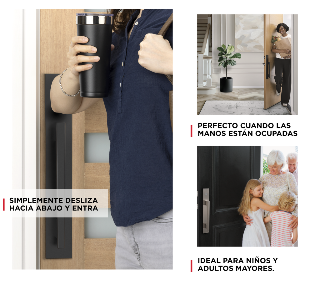 Handleset KwikSlide™ Caerus Negro Mate